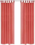 vidaXL 2 db piros fátyolfüggöny 140 x 225 cm (132252)