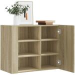 vidaXL sonoma tölgy színű szerelt fa faliszekrény 75 x 35 x 60 cm (848425)