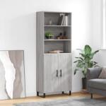 vidaXL szürke sonoma szerelt fa magasszekrény 69, 5 x 34 x 180 cm (3189283) - vidaxl