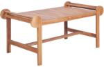 vidaXL tömör tíkfa dohányzóasztal 100 x 50 x 45 cm (44734)