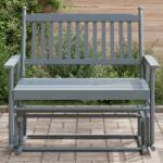vidaXL szürke tömör nyárfa hintapad 118 x 70 x 104, 5 cm (4008869)