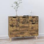 vidaXL füstös tölgy színű szerelt fa tálalószekrény 90 x 30 x 72 cm (326821)