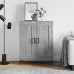 vidaXL szürke sonoma színű szerelt fa tálalószekrény 69, 5 x 34 x 90 cm (830202) - vidaxl