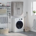 vidaXL szürke sonoma szerelt fa fali szekrény 69, 5 x 34 x 90 cm (830402) - vidaxl