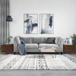 vidaXL 2 db barna tölgy szerelt fa dohányzóasztal 50 x 50 x 40 cm (829395)