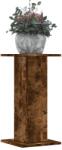 vidaXL 2 db füstös tölgy szerelt fa növénytartó állvány 30x30x60 cm (3307859) - vidaxl