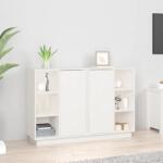 vidaXL fehér tömör fenyőfa tálalószekrény 120x35x80 cm (814500)