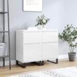 vidaXL 2 db magasfényű fehér szerelt fa tálalószekrény 40 x 35 x 70 cm (831169)
