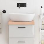 vidaXL kezeletlen tömör fa fürdőszobai pult 40x60x(2-6) cm (3156004)