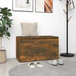 vidaXL füstös tölgy színű szerelt fa előszobapad 80 x 40 x 45 cm (816047)