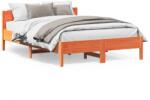 vidaXL viaszbarna tömör fenyőfa ágy matrac nélkül 150 x 200 cm (3216199)