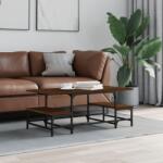 vidaXL barna tölgyszínű szerelt fa dohányzóasztal 100 x 50, 5 x 40 cm (835378)