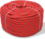 vidaXL piros polipropilén hajókötél 10 mm 50 m (91291)