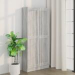 vidaXL szürke sonoma színű fa fürdőszobaszekrény 82, 5x30, 5x185, 5 cm (815115)