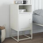 vidaXL fehér acél éjjeliszekrény 36 x 39 x 78 cm (846576)