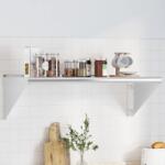 vidaXL ezüstszínű rozsdamentes acél falipolc 100 x 45 x 31 cm (30272)