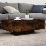 vidaXL füstös tölgy színű dohányzóasztal LED-lámpákkal 85 x 55 x 31 cm (836613)