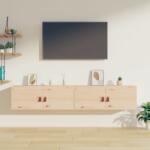 vidaXL 2 db tömör fenyőfa faliszekrény 80 x 30 x 30 cm (818376)