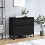 vidaXL 2 db fekete szerelt fa tálalószekrény 40 x 35 x 70 cm (831167)