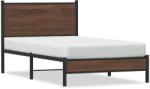 vidaXL barna tölgy színű fém ágykeret matrac nélkül 100 x 190 cm (4007916)