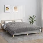 vidaXL szürke szövet súlyozott takaró 200 x 200 cm 13 kg (350779)