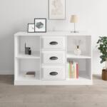 vidaXL fehér szerelt fa tálalószekrény 104, 5 x 35, 5 x 67, 5 cm (816232)