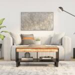 vidaXL tömör újrahasznosított fa dohányzóasztal 90 x 50 x 40 cm (352871)