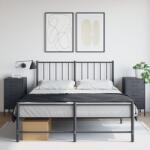 vidaXL 2 db antracitszürke acél éjjeliszekrény 36 x 39 x 68 cm (843083) - vidaxl