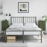 vidaXL 2 db olívazöld acél éjjeliszekrény 36 x 39 x 78 cm (846587)