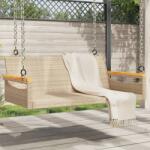 vidaXL bézs polyrattan hintapad 109 x 62 x 40 cm (368145)