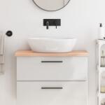 vidaXL kezeletlen tömör fa fürdőszobai pult 80x40x(2-4) cm (3156021)