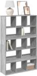 vidaXL szürke sonoma színű szerelt fa könyvespolc 100 x 33 x 156, 5 cm (3309371)