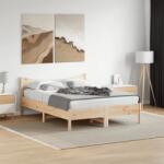 vidaXL tömör fenyőfa ágy matrac nélkül 140 x 190 cm (844741)