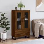 vidaXL barna tölgyszínű szerelt fa magasszekrény 69, 5 x 31 x 115 cm (828331) - vidaxl