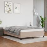 vidaXL cappuccino színű műbőr ágykeret 140 x 190 cm (347250)