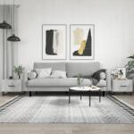 vidaXL 2 db betonszürke szerelt fa dohányzóasztal 50 x 50 x 40 cm (829453) - vidaxl