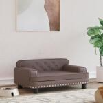 vidaXL barna műbőr kutyaágy 70 x 45 x 30 cm (171891)
