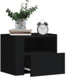 vidaXL 2 db fekete falra szerelhető éjjeliszekrény 45 x 30 x 35 cm (848314)