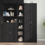 vidaXL fekete szerelt fa magasszekrény 30 x 41 x 185 cm (846412)