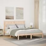 vidaXL tömör fa extra hosszú ágykeret matrac nélkül 160 x 220 cm (3309259)
