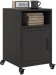 vidaXL 2 db fekete acél éjjeliszekrény 36x39x59 cm (846717)