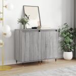 vidaXL 2 db szürke sonoma színű szerelt fa tálalószekrény 40x35x70 cm (831049)