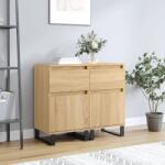 vidaXL 2 db sonoma tölgy színű szerelt fa tálalószekrény 40x35x70 cm (831171)