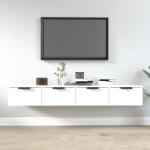 vidaXL 2 db fehér szerelt fa fali szekrény 68 x 30 x 20 cm (3115892)