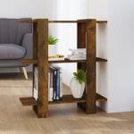 vidaXL füstös tölgy színű térelválasztó könyvszekrény 80x30x87 cm (813578)