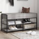 vidaXL szürke sonoma színű szerelt fa cipőpolc 100 x 42, 5 x 50 cm (839036)