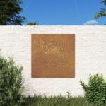 vidaXL napmintás corten acél kerti faldísz 55 x 55 cm (824491)