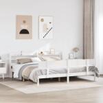 vidaXL fehér tömör fenyőfa ágy matrac nélkül 180 x 200 cm (3306626)