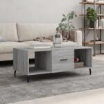 vidaXL szürke sonoma színű szerelt fa dohányzóasztal 102 x 50 x 40 cm (829322)