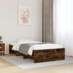 vidaXL füstös tölgy színű szerelt fa ágykeret matrac nélkül 90x190 cm (3295706)